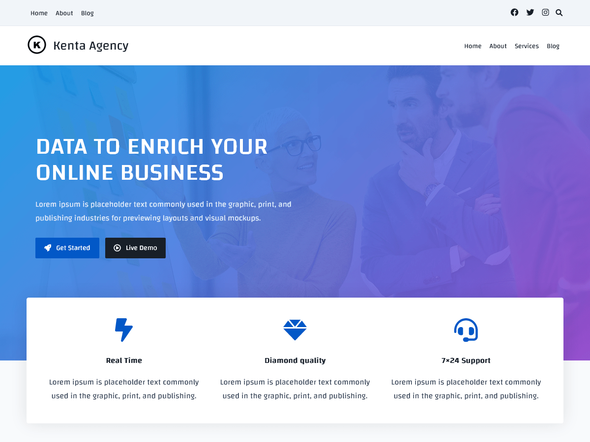 Kenta theme screenshot