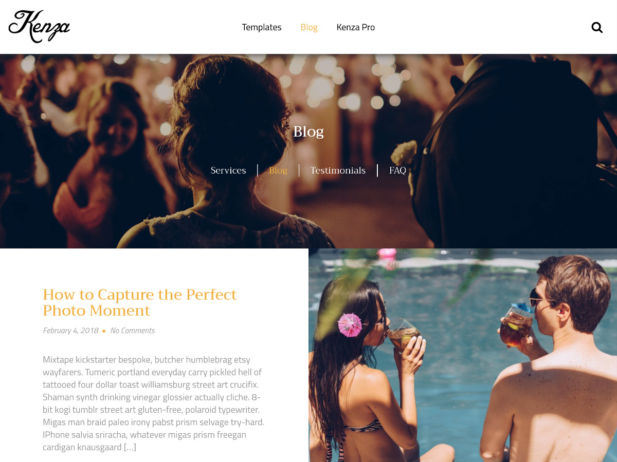 Kenza theme screenshot