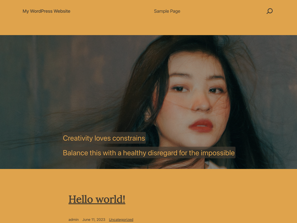 Kenzie theme screenshot