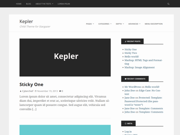 Kepler theme screenshot