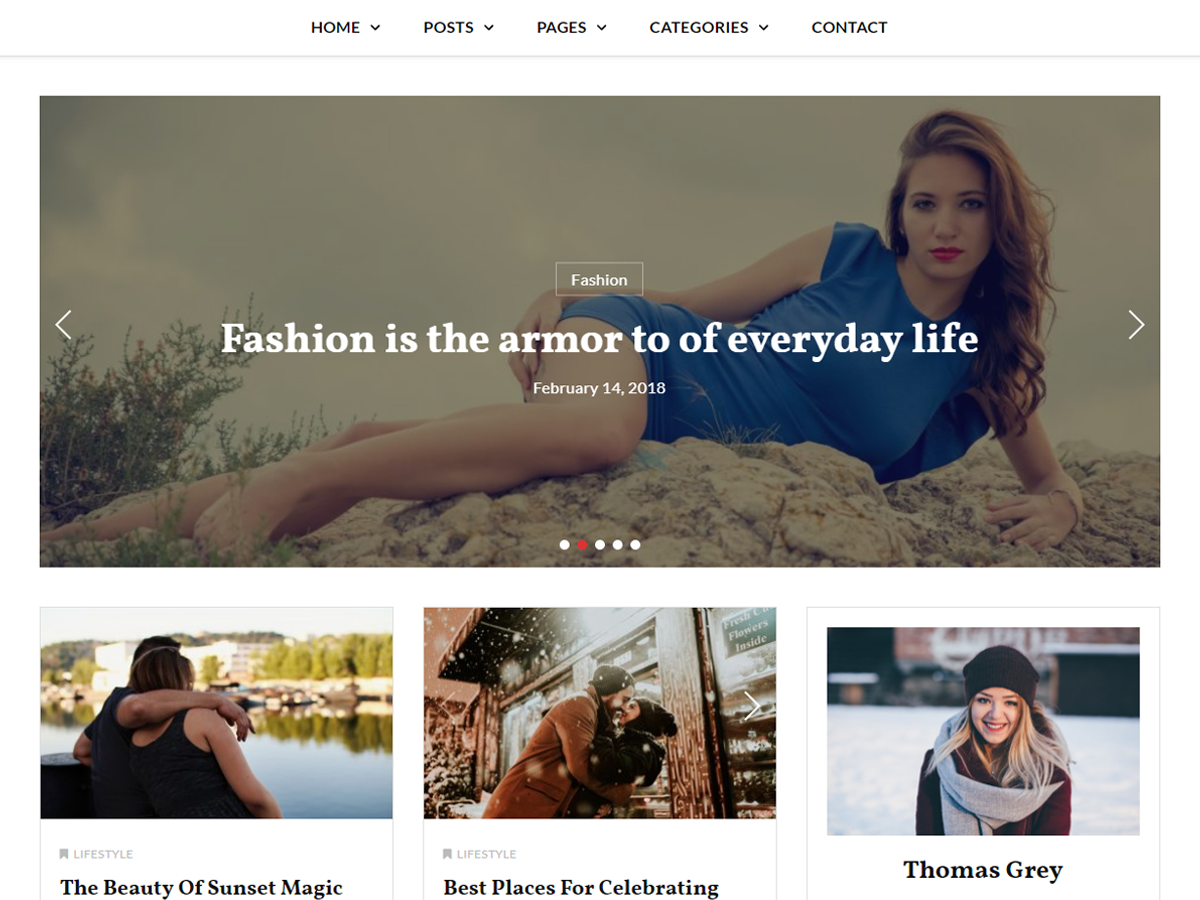 Key Blog theme screenshot