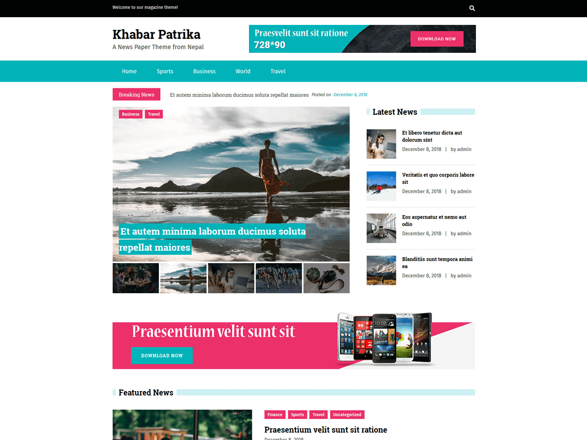 KhabarPatrika theme screenshot