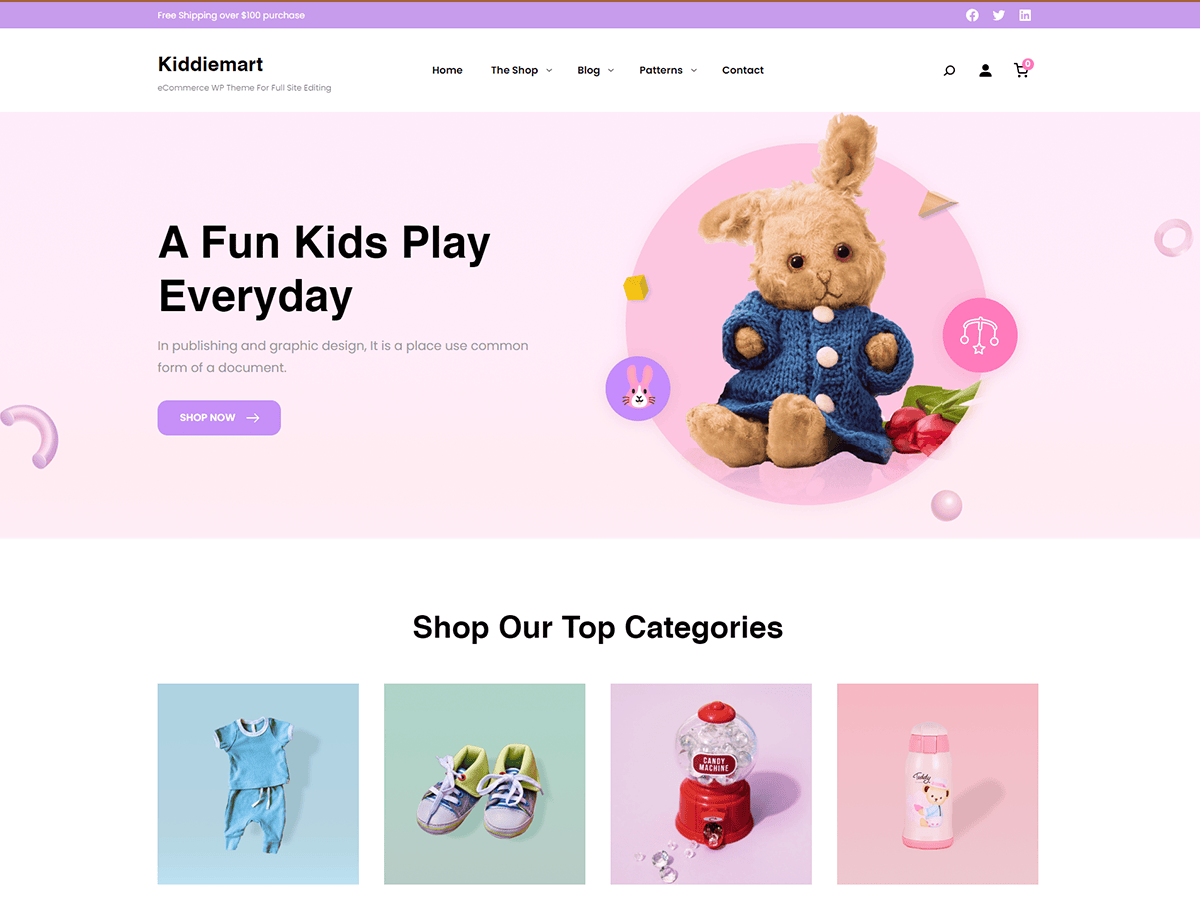 Kiddiemart Lite theme screenshot