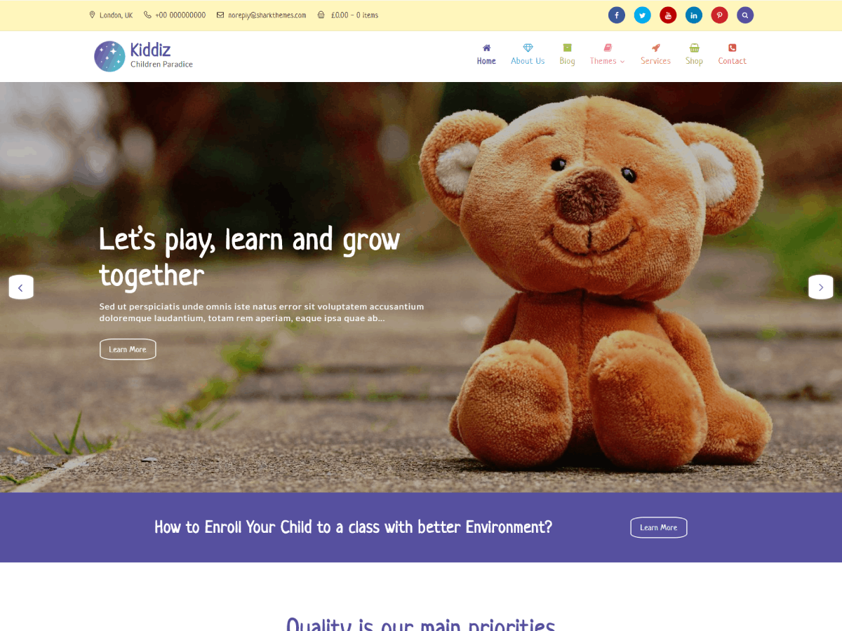 Kiddiz theme screenshot