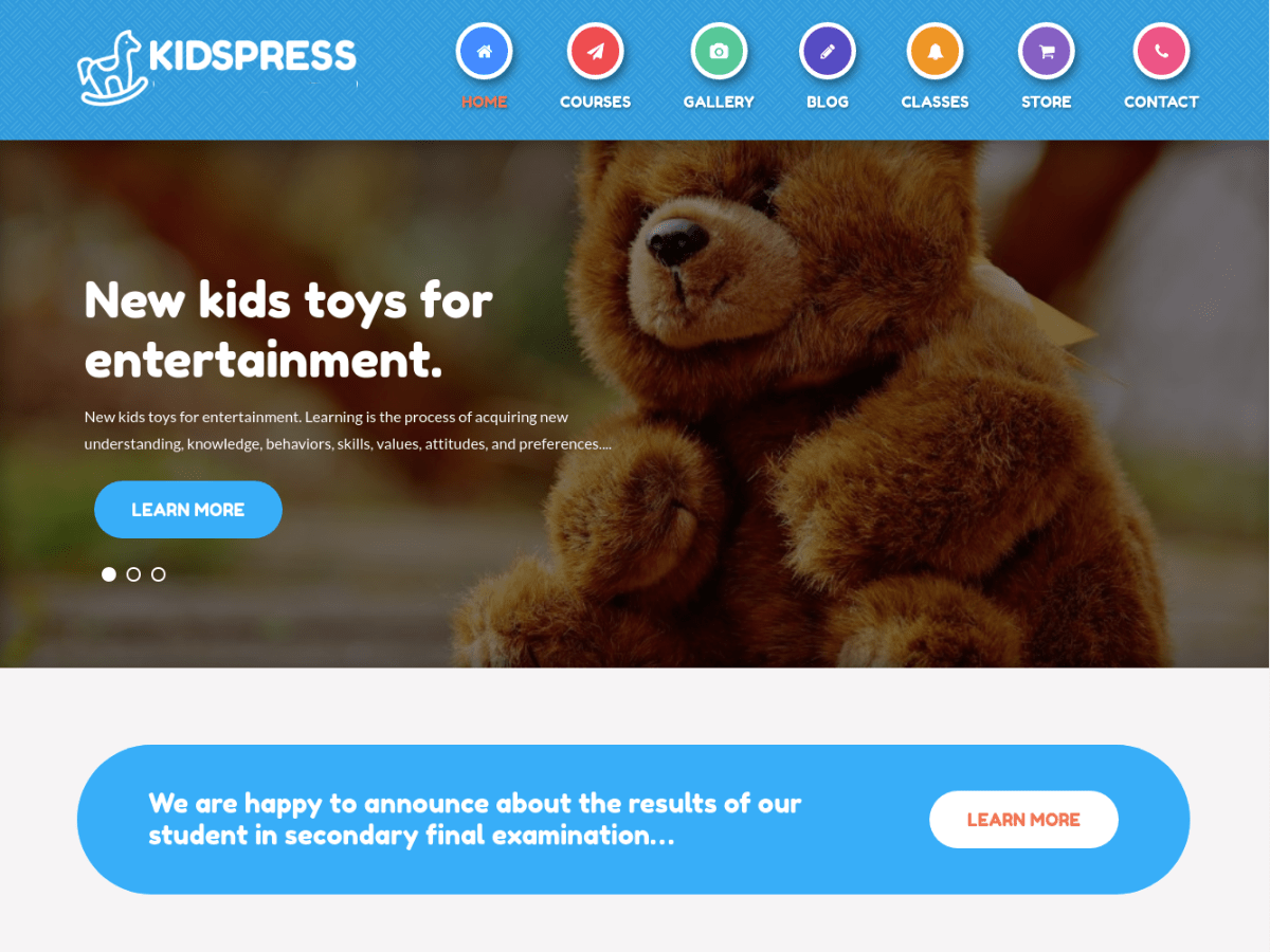 Kidspress theme screenshot