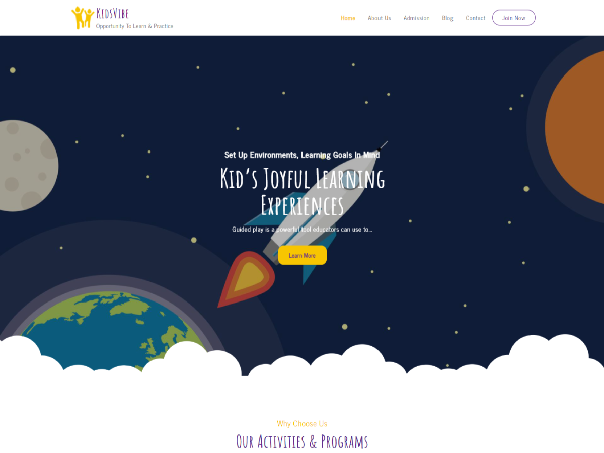 KidsVibe theme screenshot