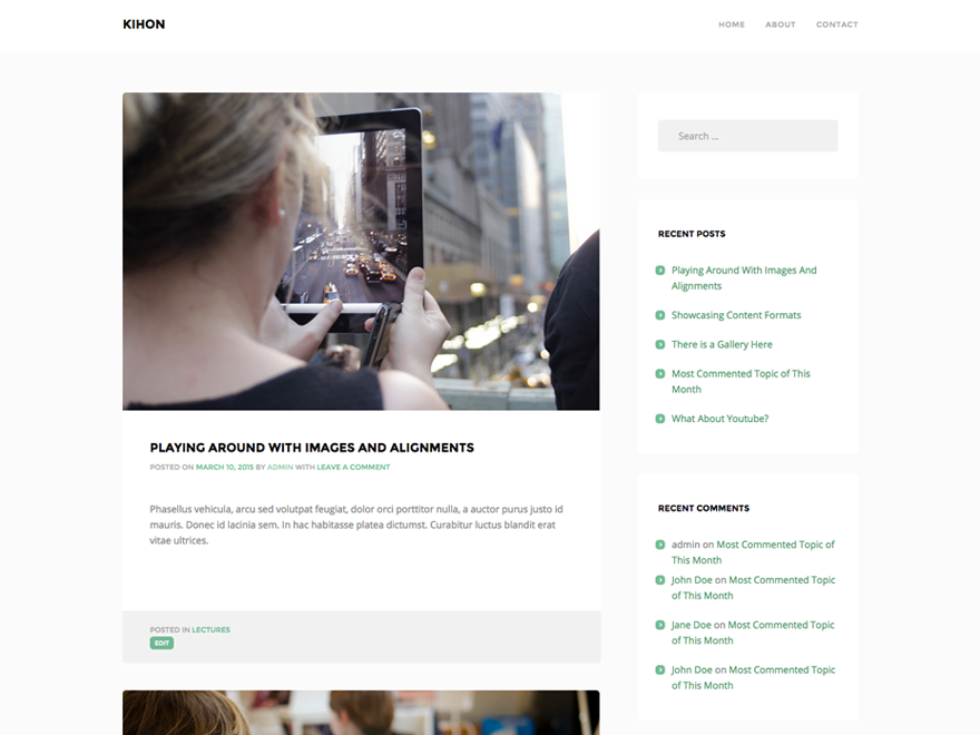 Kihon theme screenshot