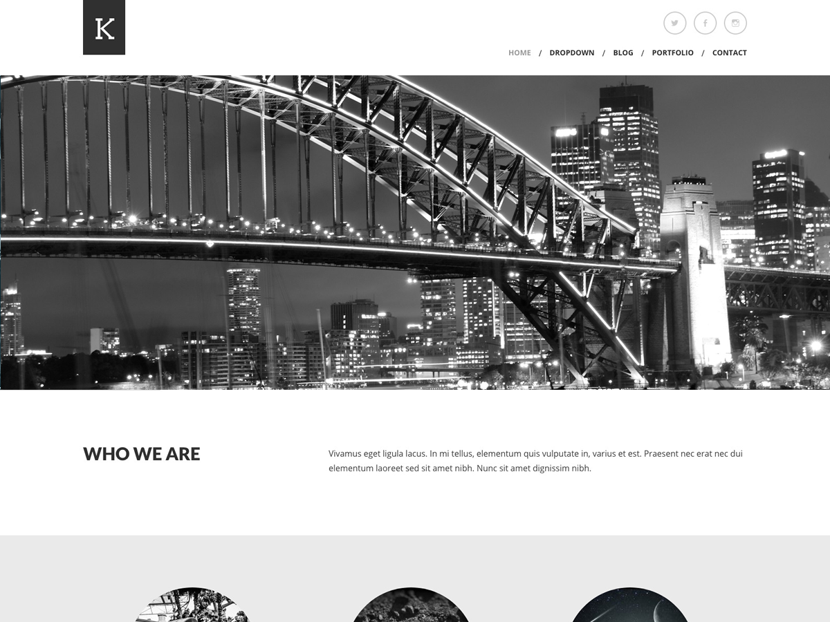 Kimbo Lite theme screenshot