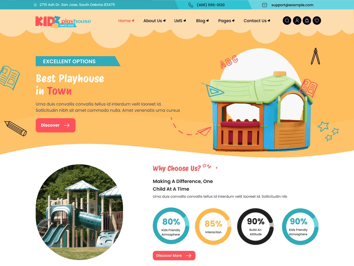 Kindergarten Toddler theme screenshot