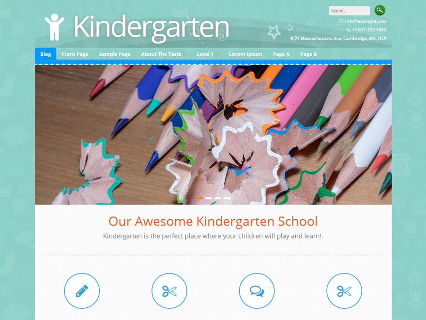 Kindergarten theme screenshot