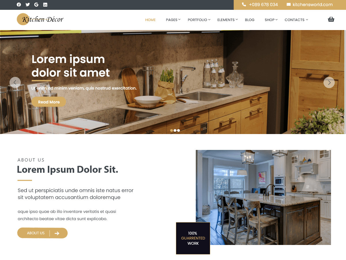 Kitchen Decor theme screenshot