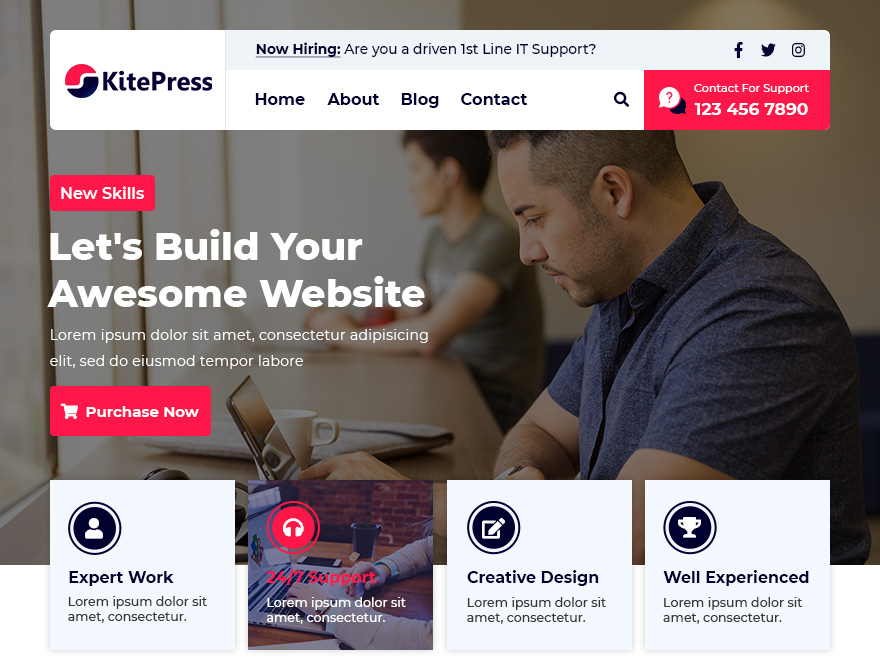KitePress theme screenshot