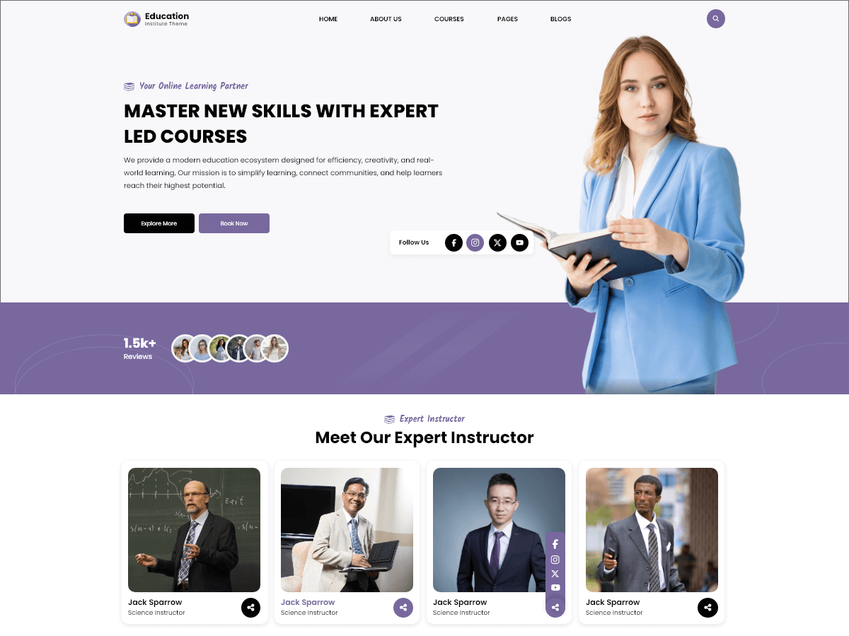KnowledgeHub theme screenshot