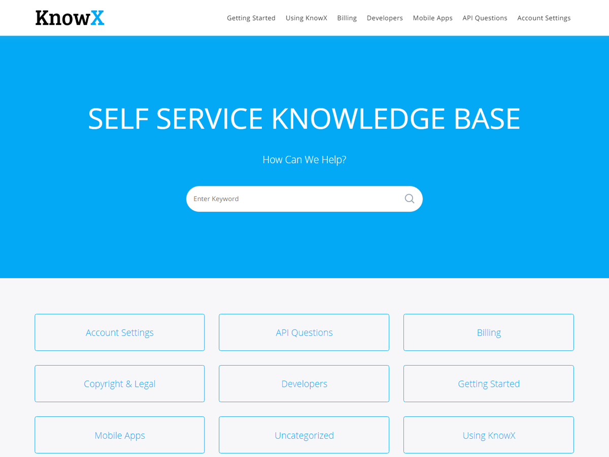KnowX theme screenshot