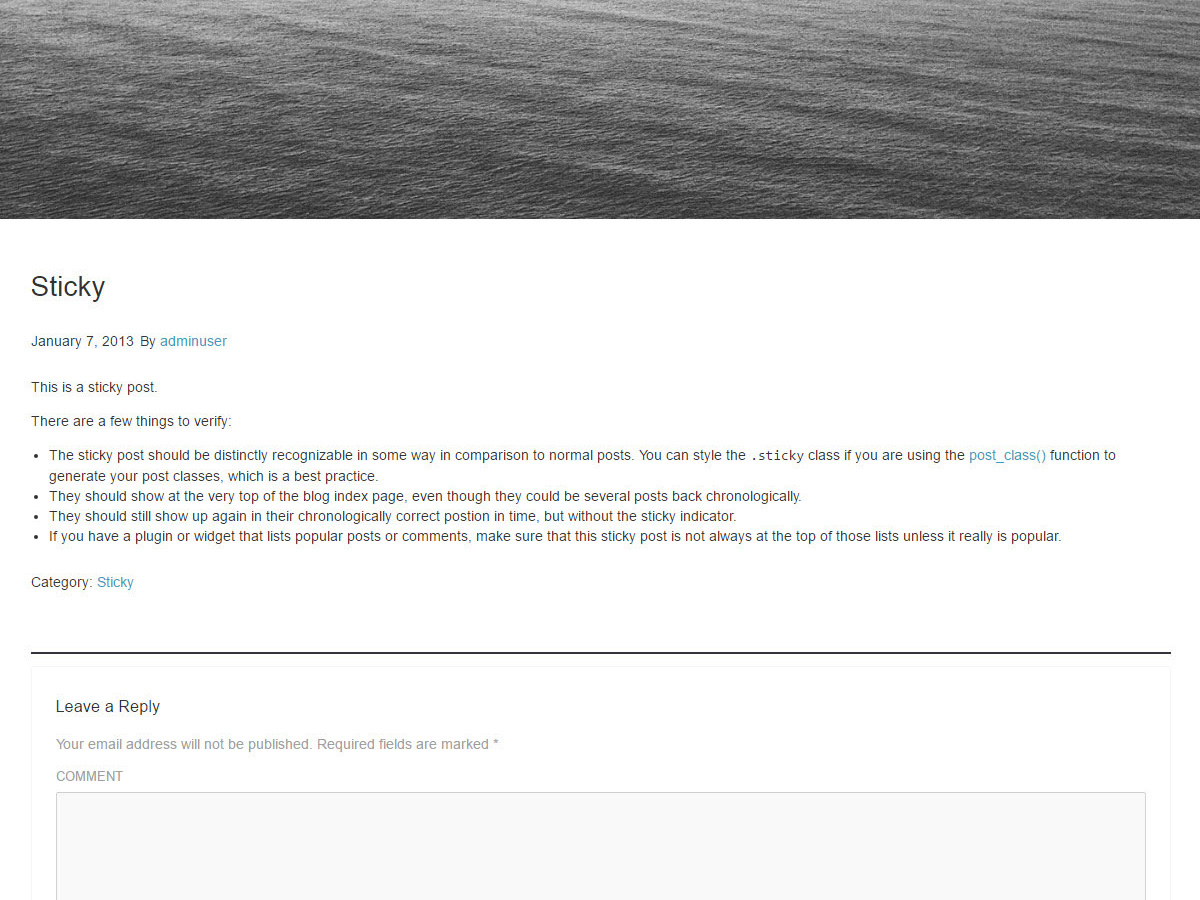 Koa theme screenshot