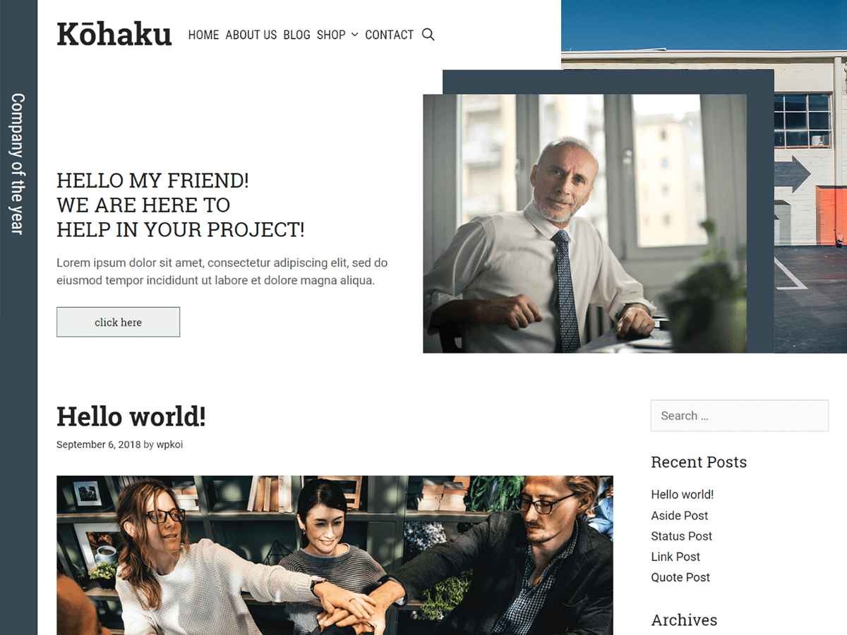 Kohaku theme screenshot