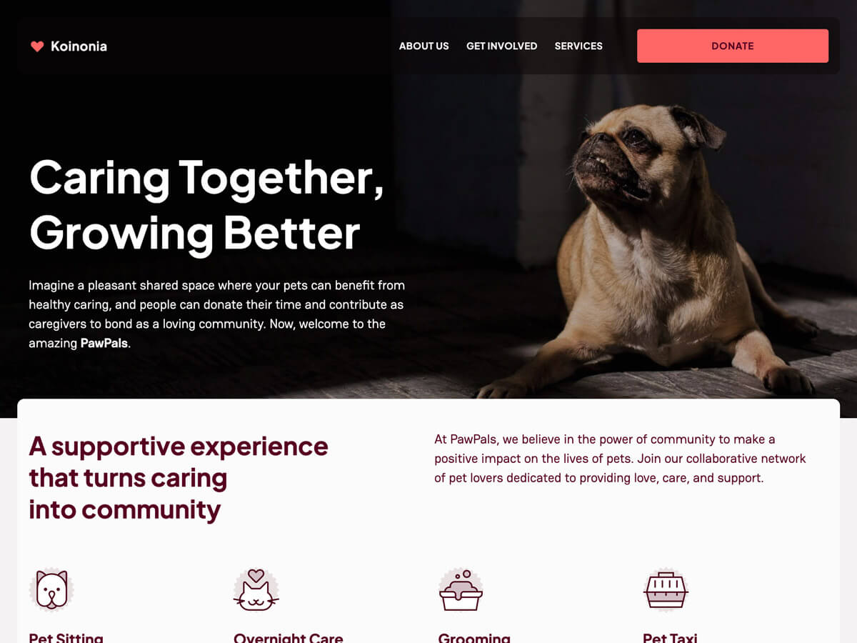 Koinonia theme screenshot