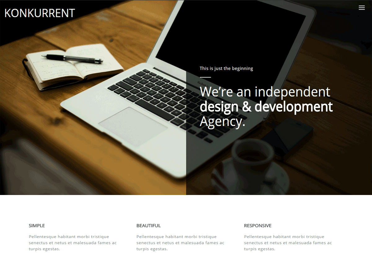 Konkurrent theme screenshot
