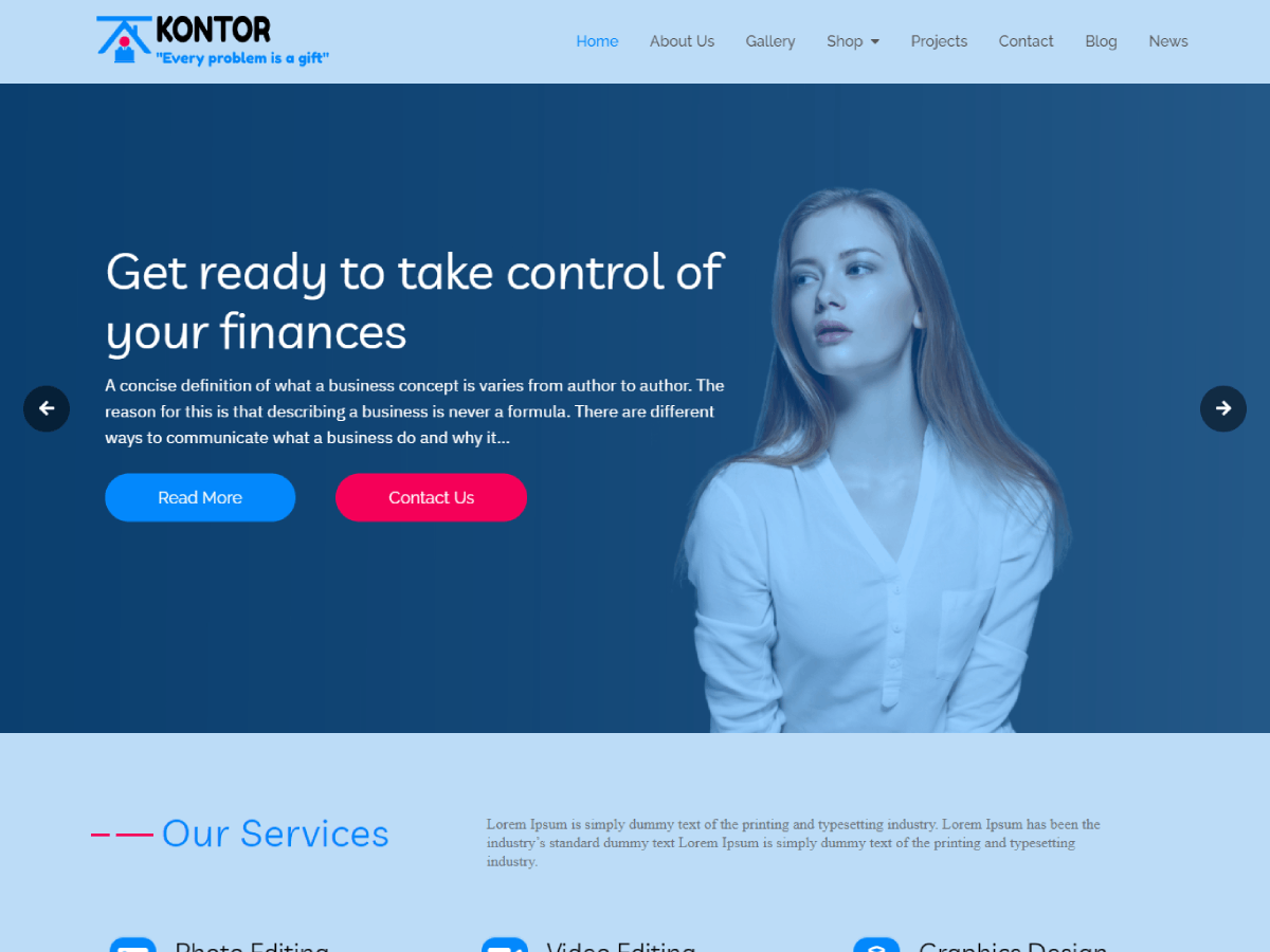 Kontor theme screenshot