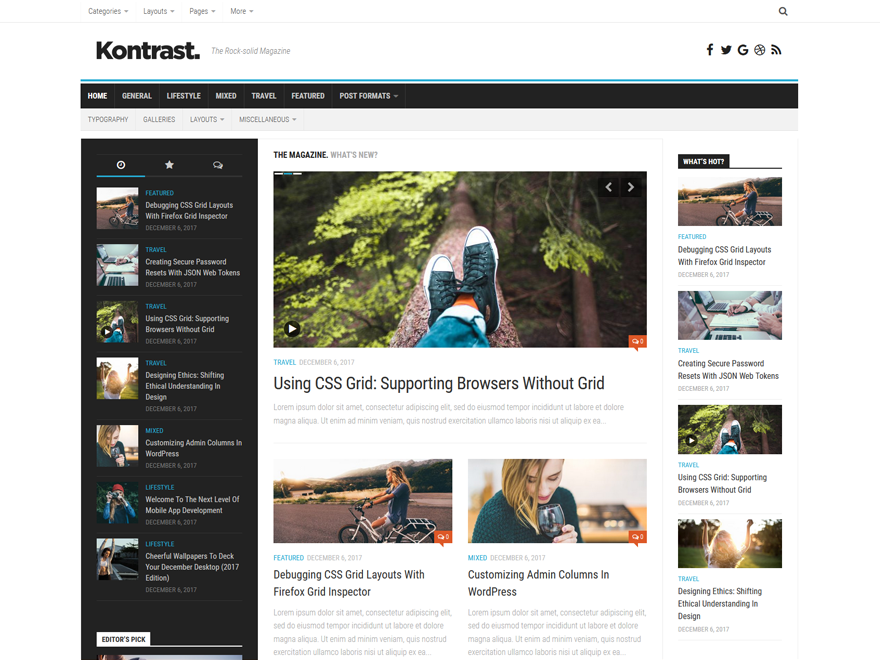 Kontrast theme screenshot
