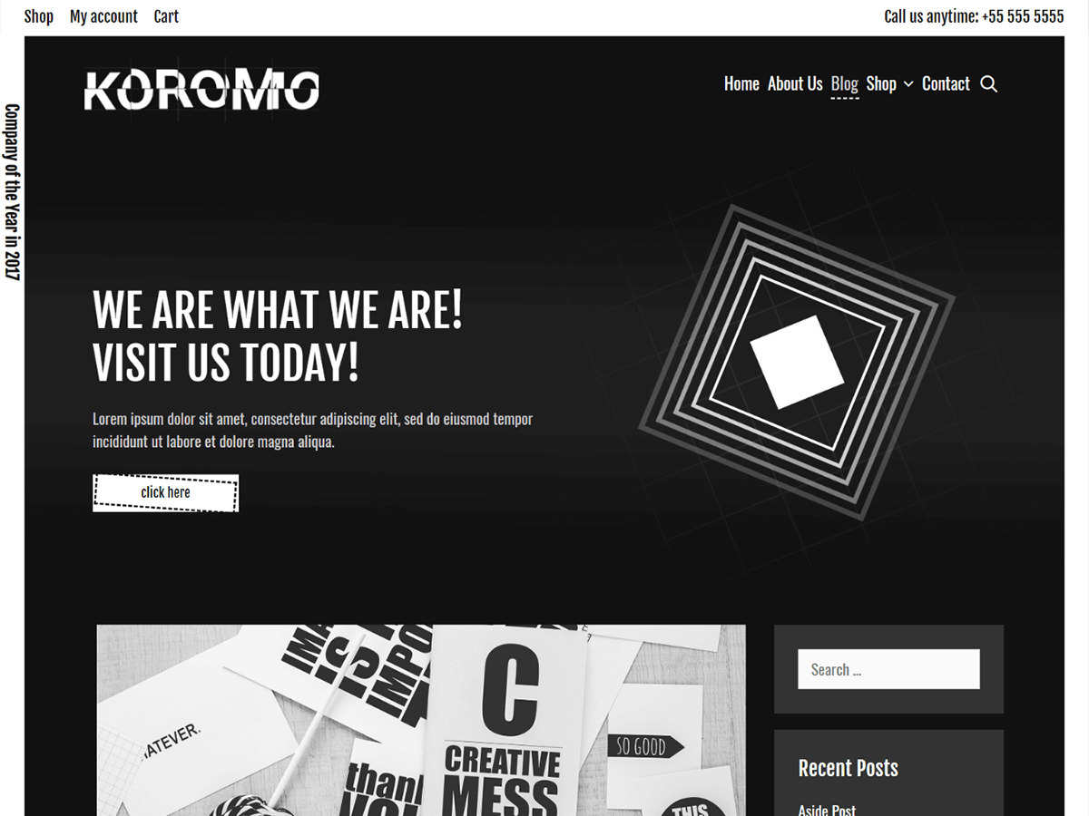 Koromo theme screenshot