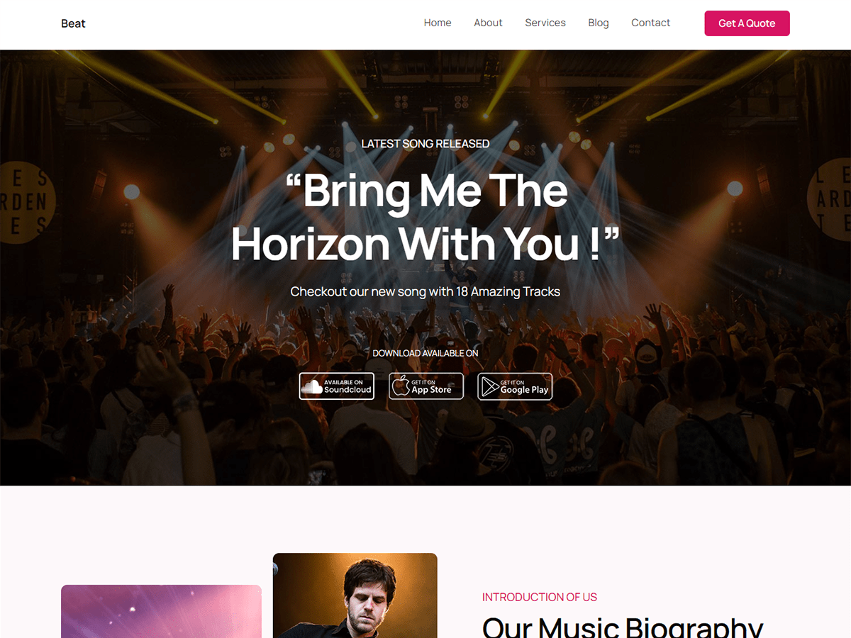 Kortez Beat theme screenshot