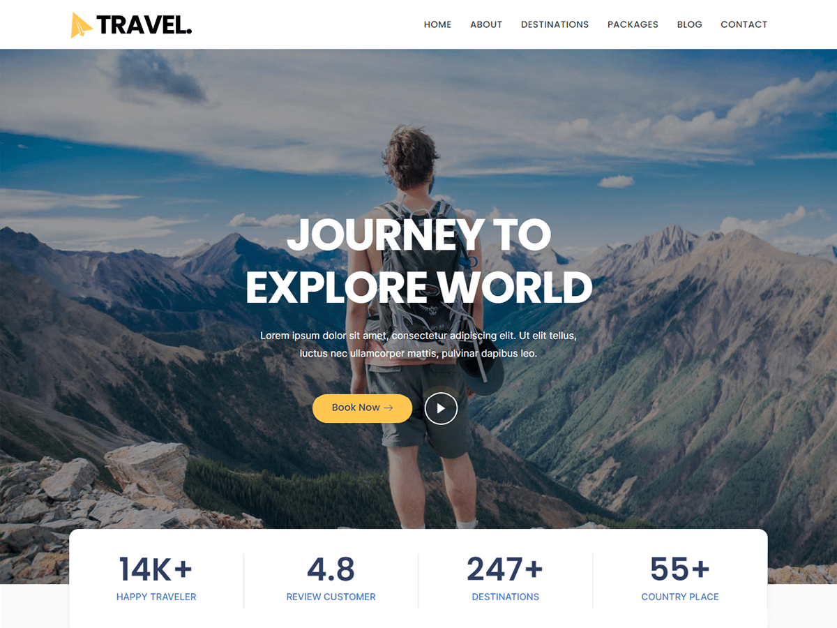 Kortez Travel theme screenshot