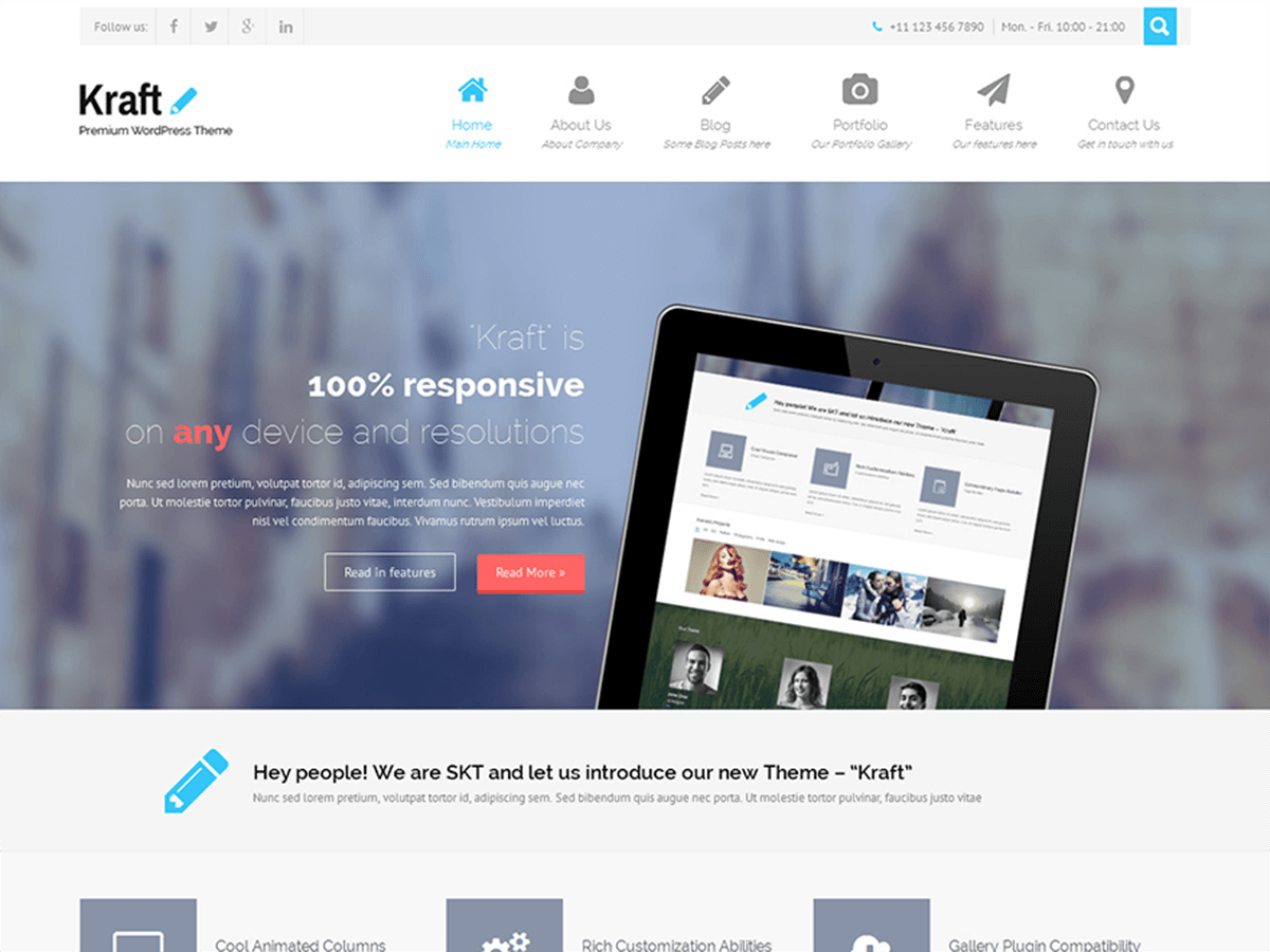Kraft Lite theme screenshot