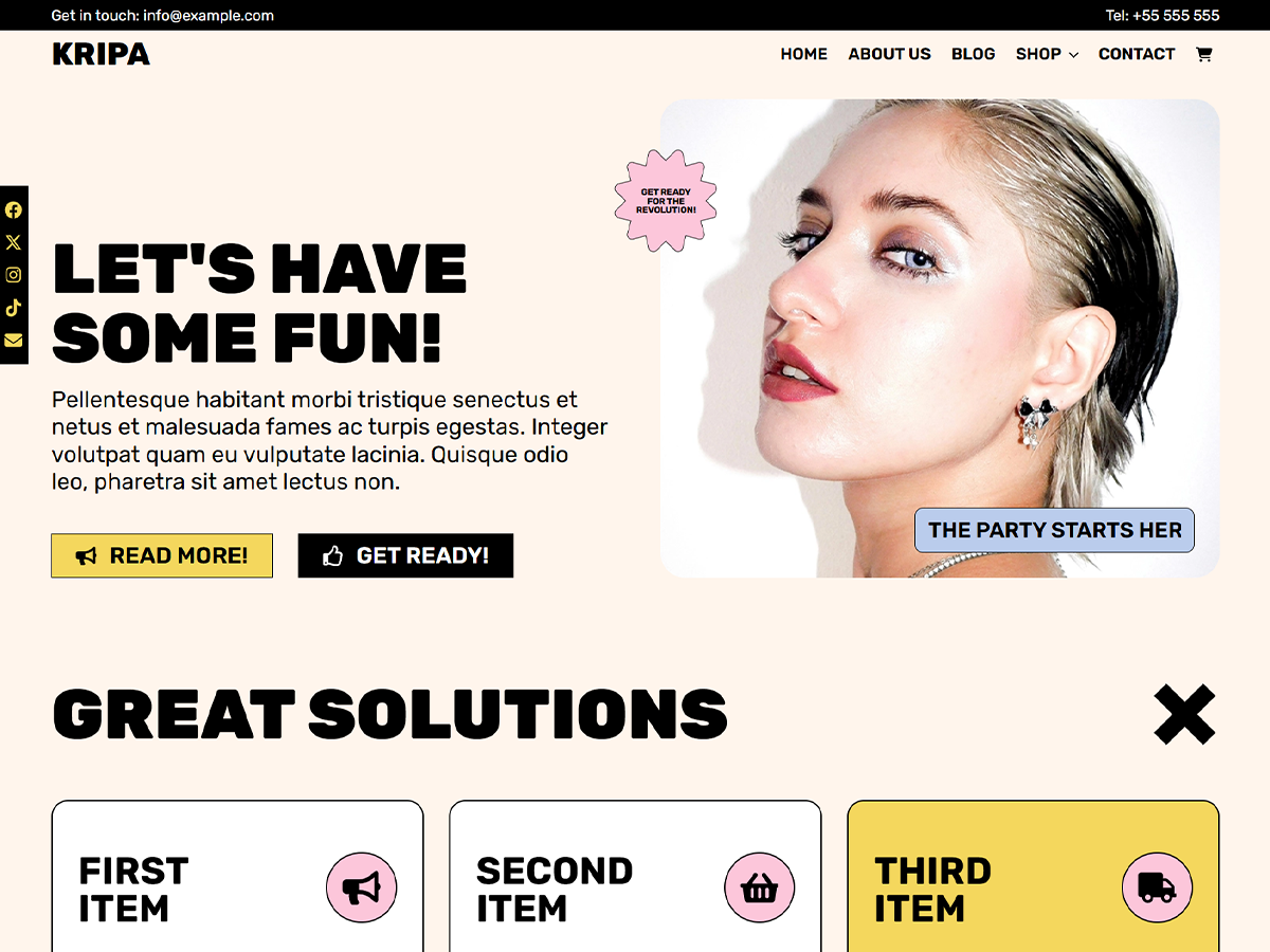 Kripa theme screenshot