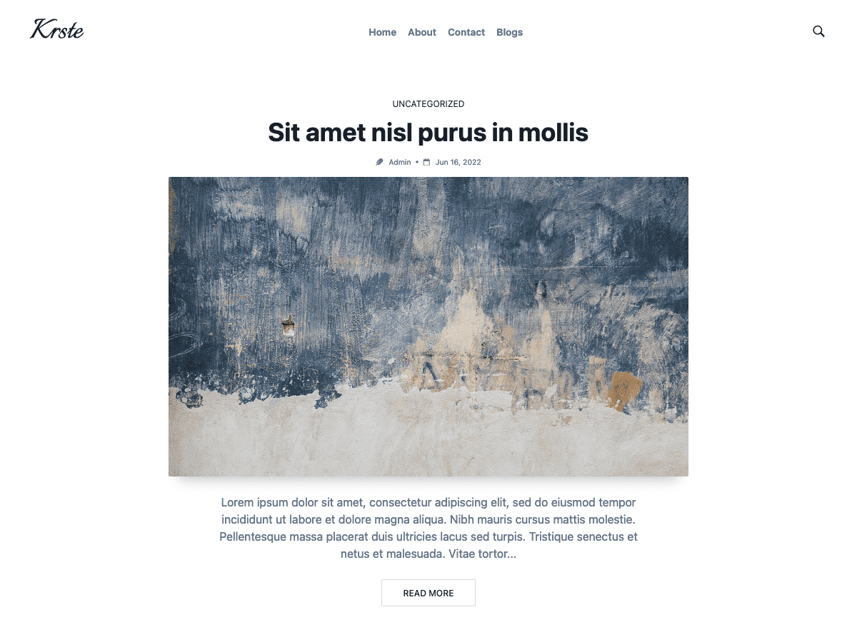 Krste theme screenshot