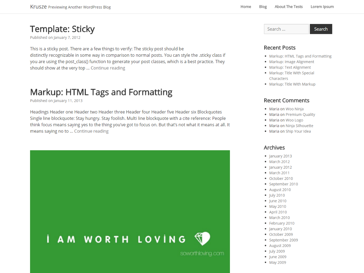 Krusze theme screenshot
