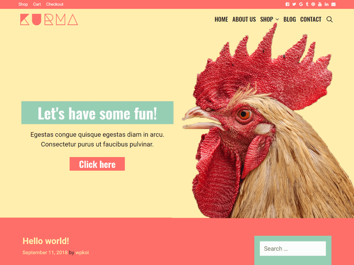 Kurma theme screenshot