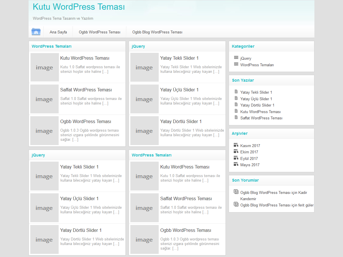 Kutu theme screenshot