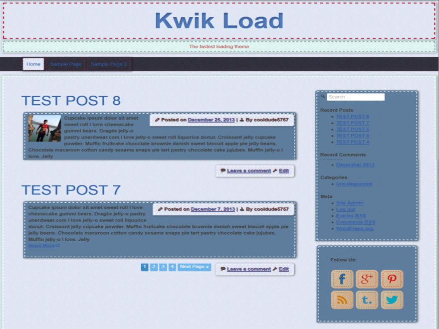 KwikLoad theme screenshot
