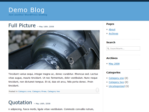 LA-School blue theme screenshot
