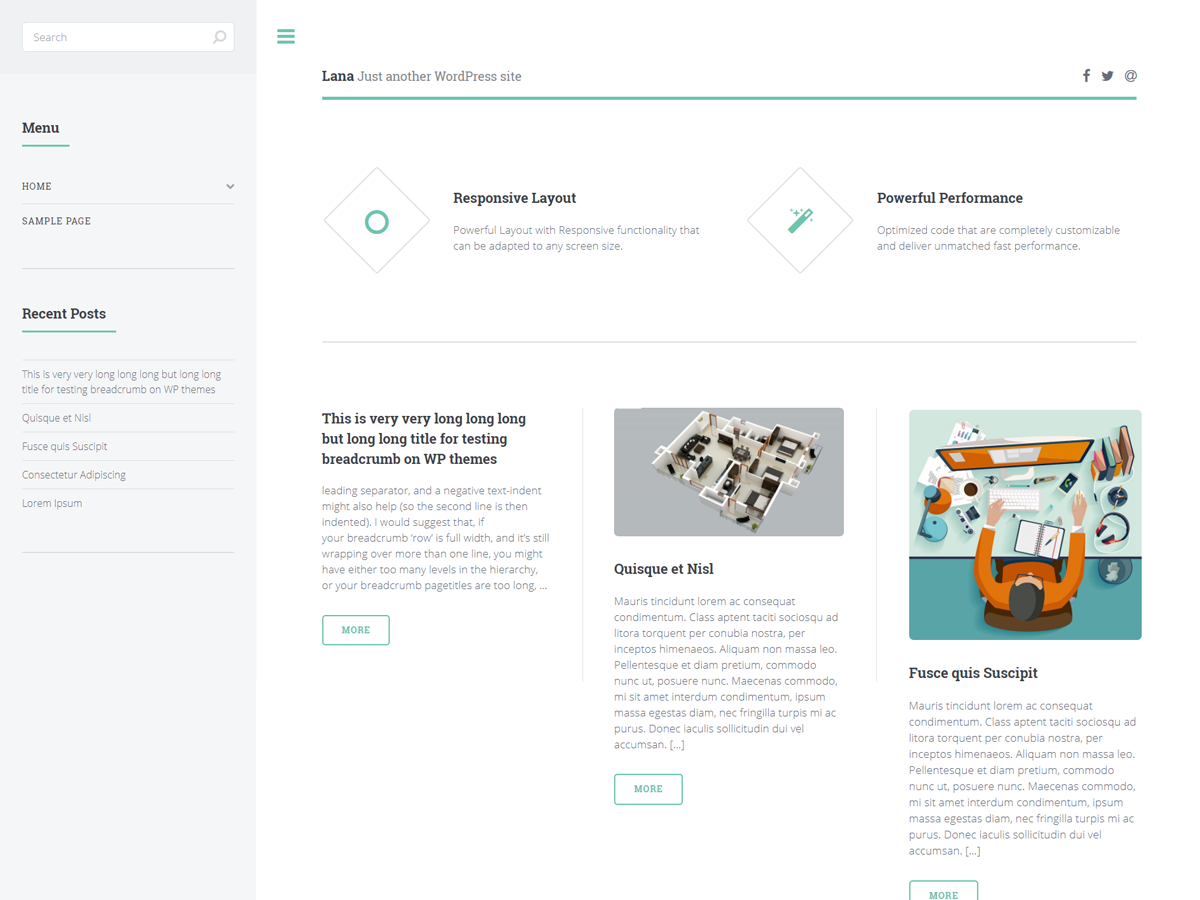 Lana theme screenshot