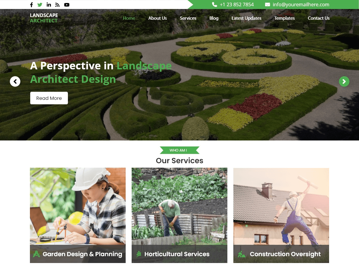 Landscape Architecture theme screenshot