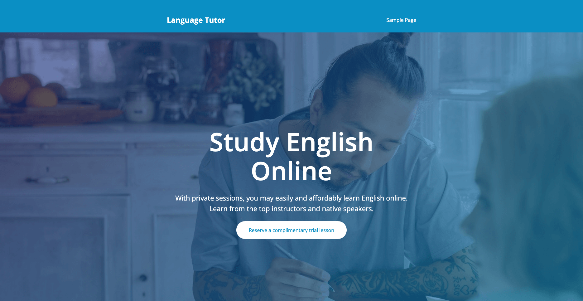 Language Tutor theme screenshot
