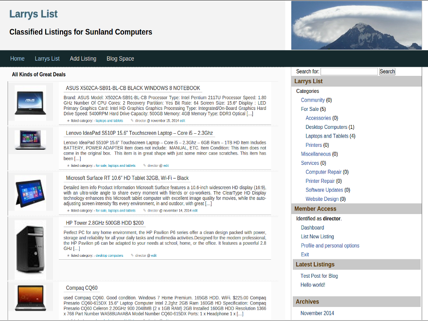 LarrysList theme screenshot