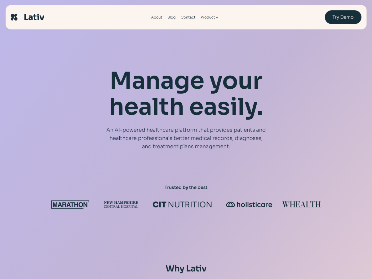 Lativ theme screenshot