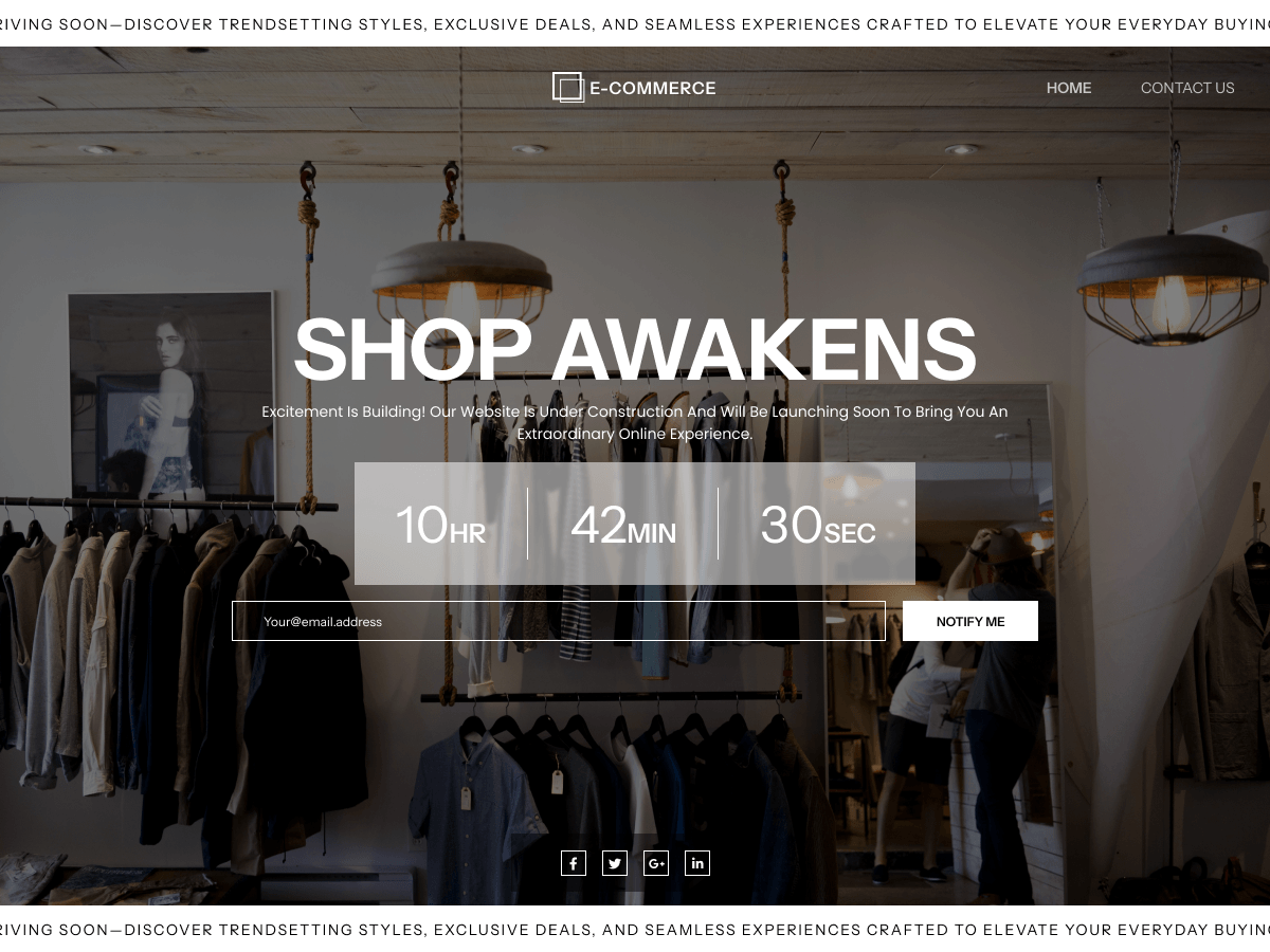 Launch Coming Soon theme screenshot