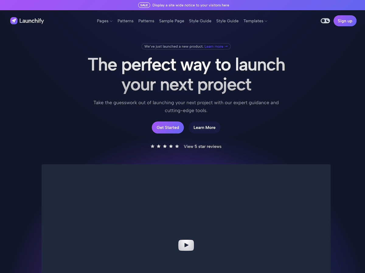 Launchify theme screenshot