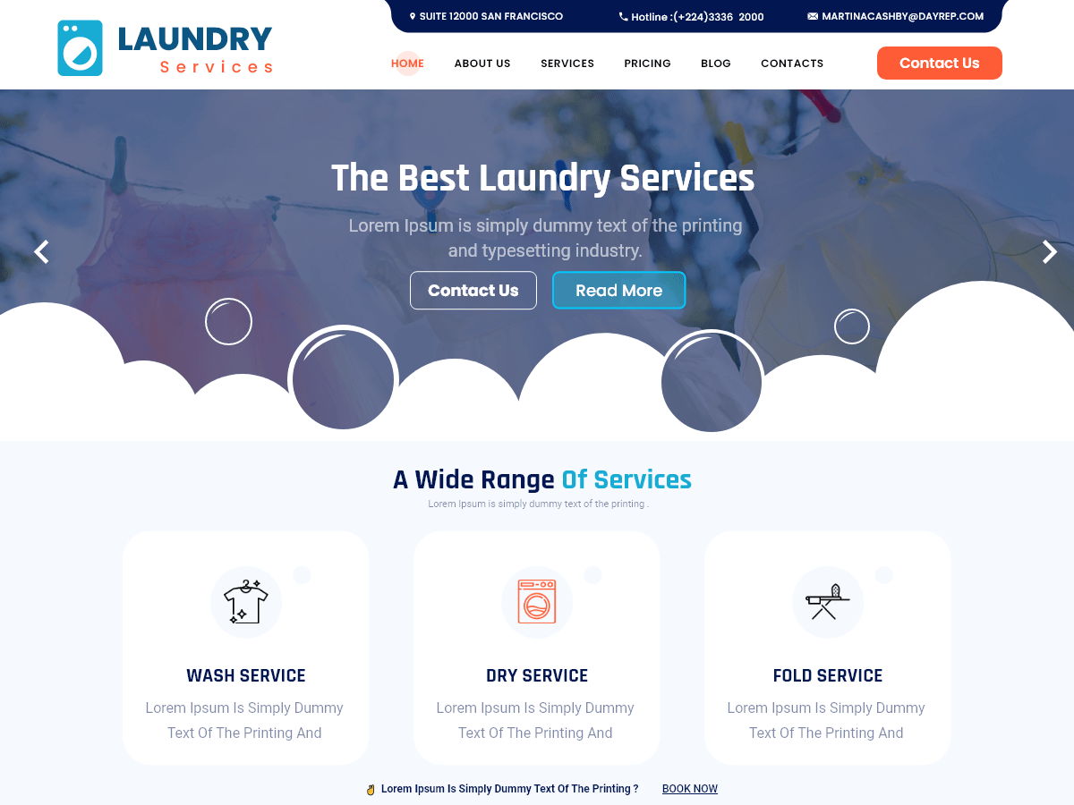 Laundry Care theme screenshot