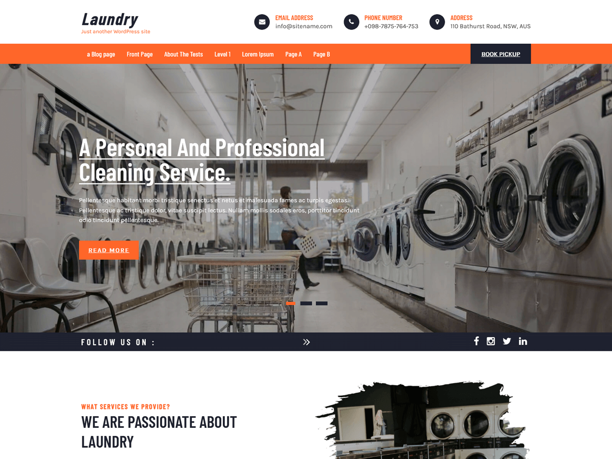 Laundry Lite theme screenshot