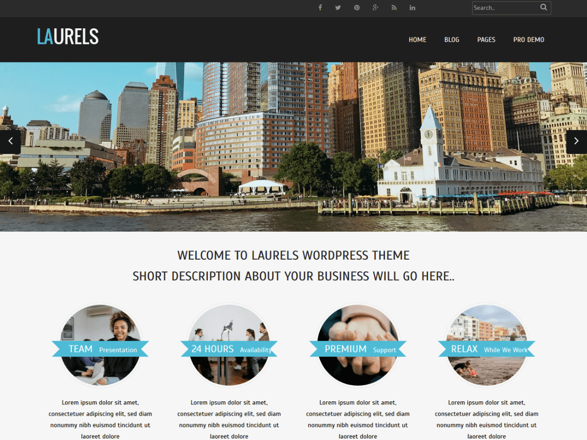 Laurels theme screenshot
