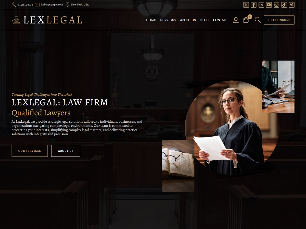 Law Firm: Lawyer WDA theme screenshot