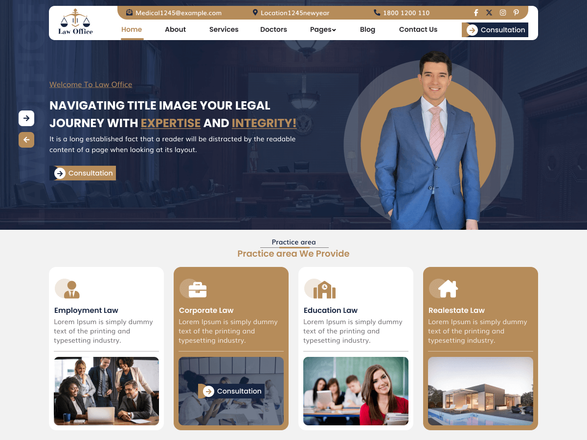 Law Office Lite theme screenshot