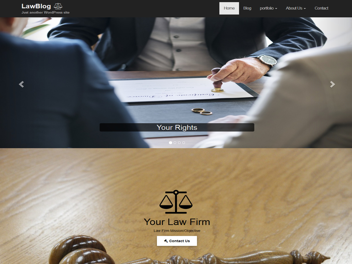 LawBlog theme screenshot