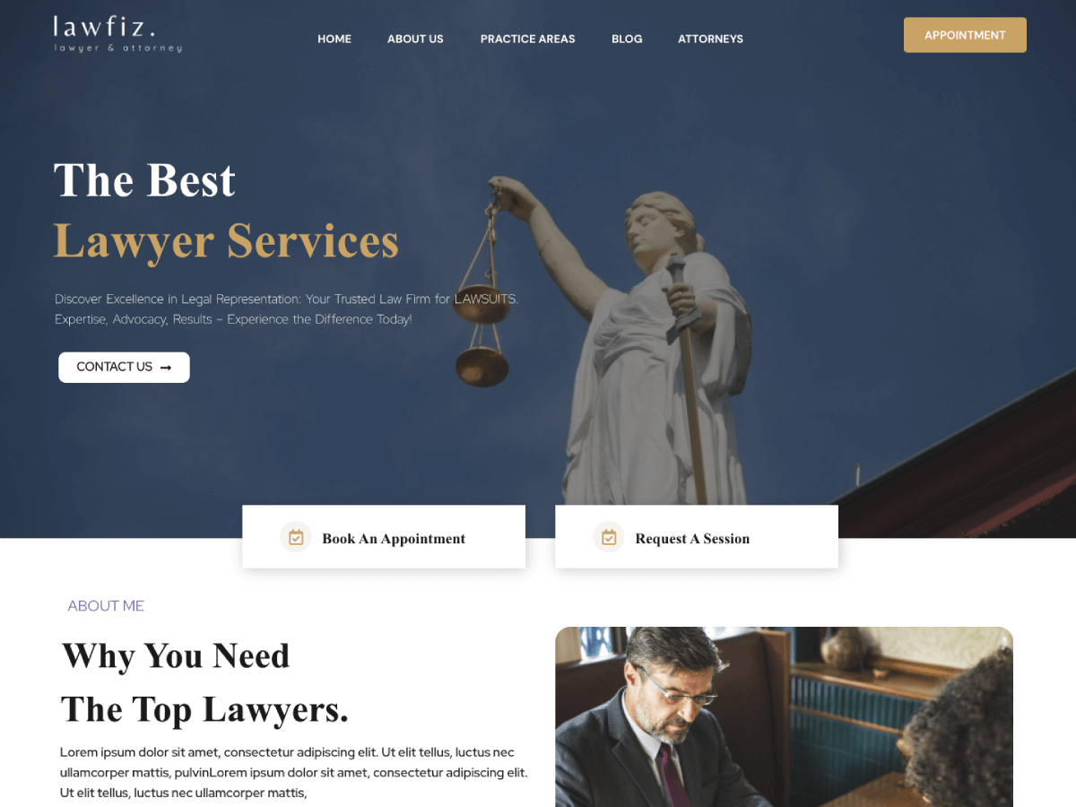LawFiz theme screenshot