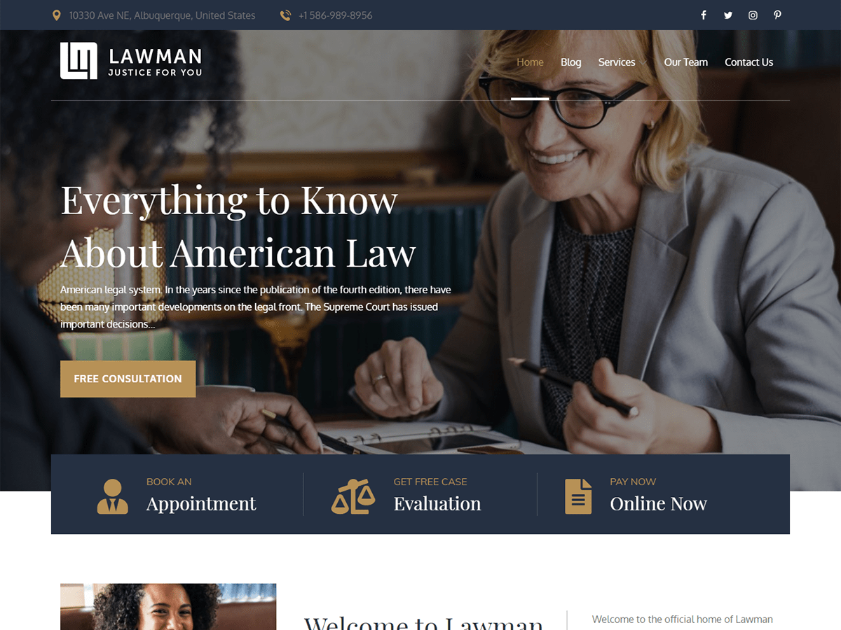 Lawman theme screenshot